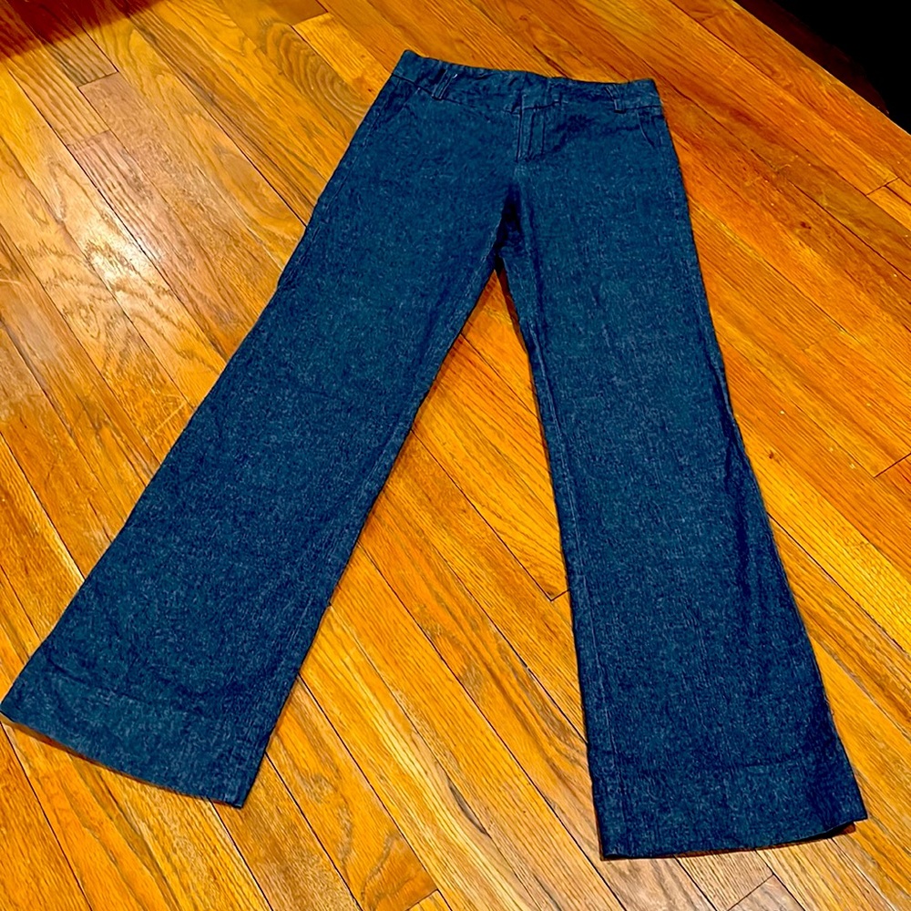 Dress jeans / no back pockets / waist is 28